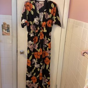 Urban Outfitters Printed Polyester Jumpsuit Sz SP